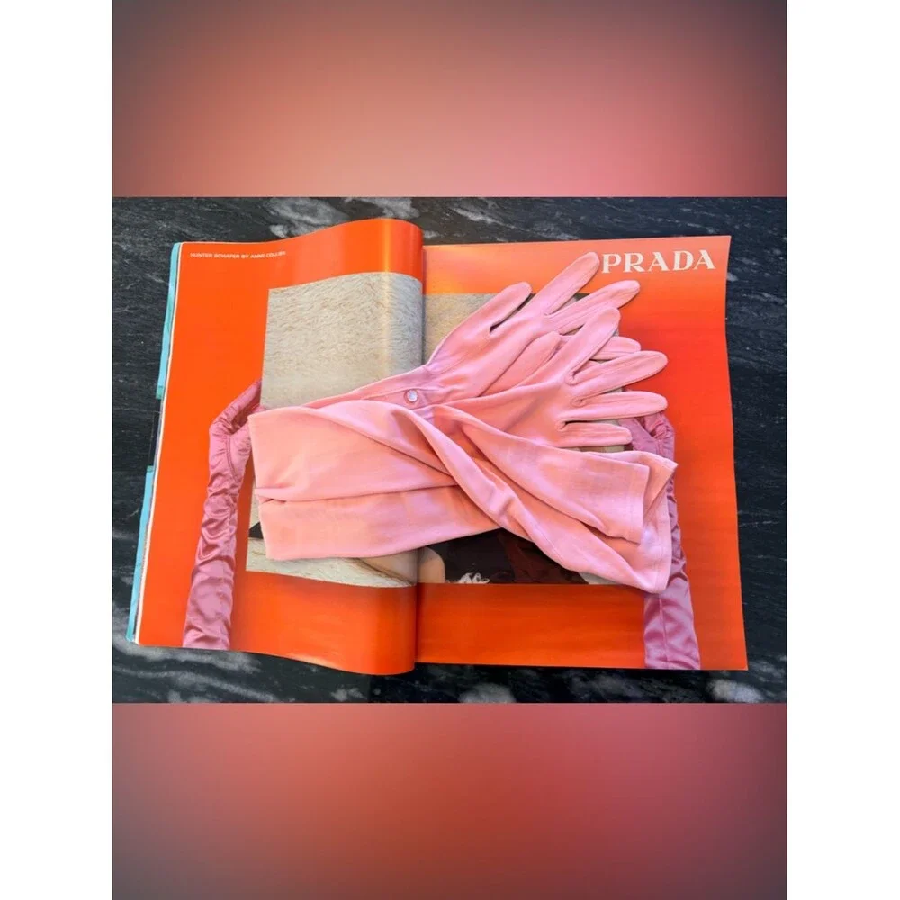 VTG Van Raalte Pink Opera Gloves Size 6.5